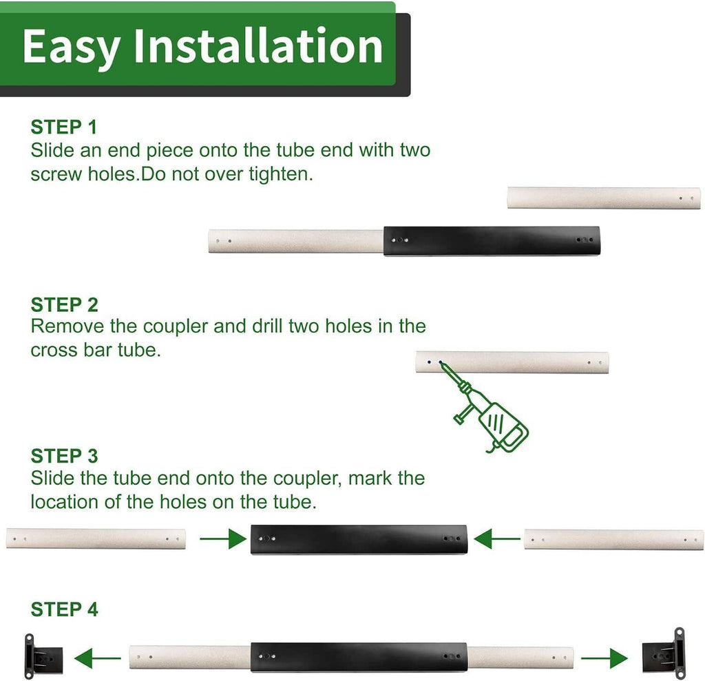RV screen door cross bar handle installation steps with crossbar mounting kit