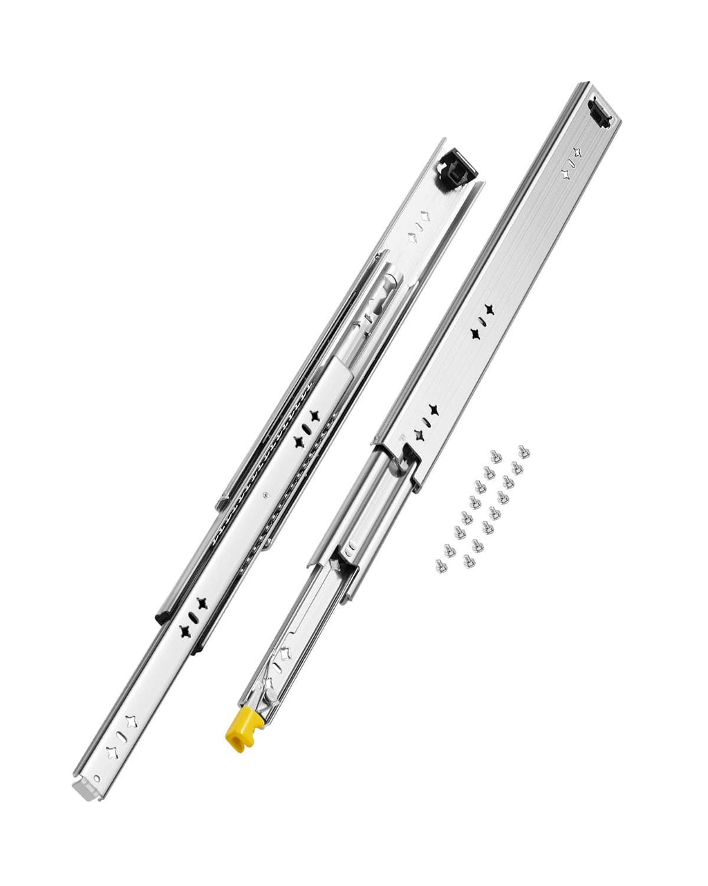 20 in heavy-duty soft-close drawer slide rails, ball bearing full-extension set