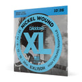 D'Addario XL Nickel electric guitar string set package, blue XL150H box front