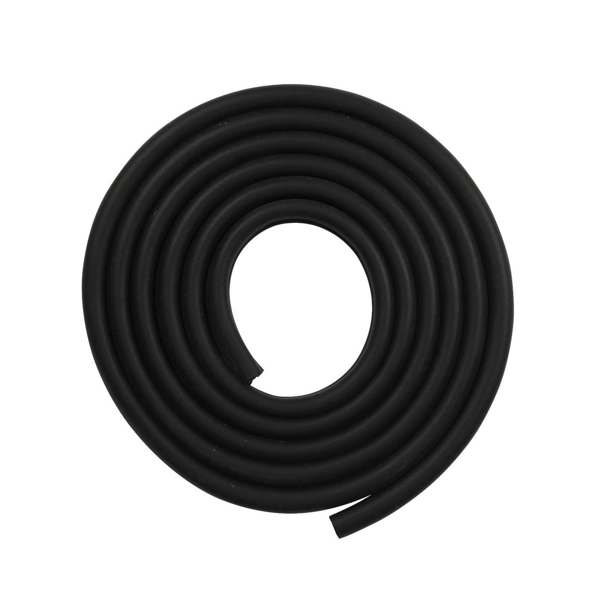 Black rubber weather seal strip with coiled length