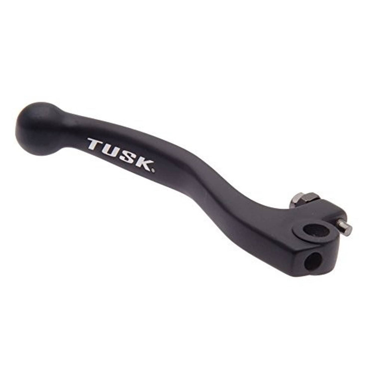 Black Tusk brake lever, curved lever with serrated mounting end and bolt