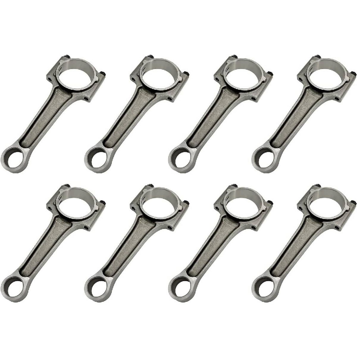 Engine rebuild kit connecting rod bearings with multiple steel rod-cap shells