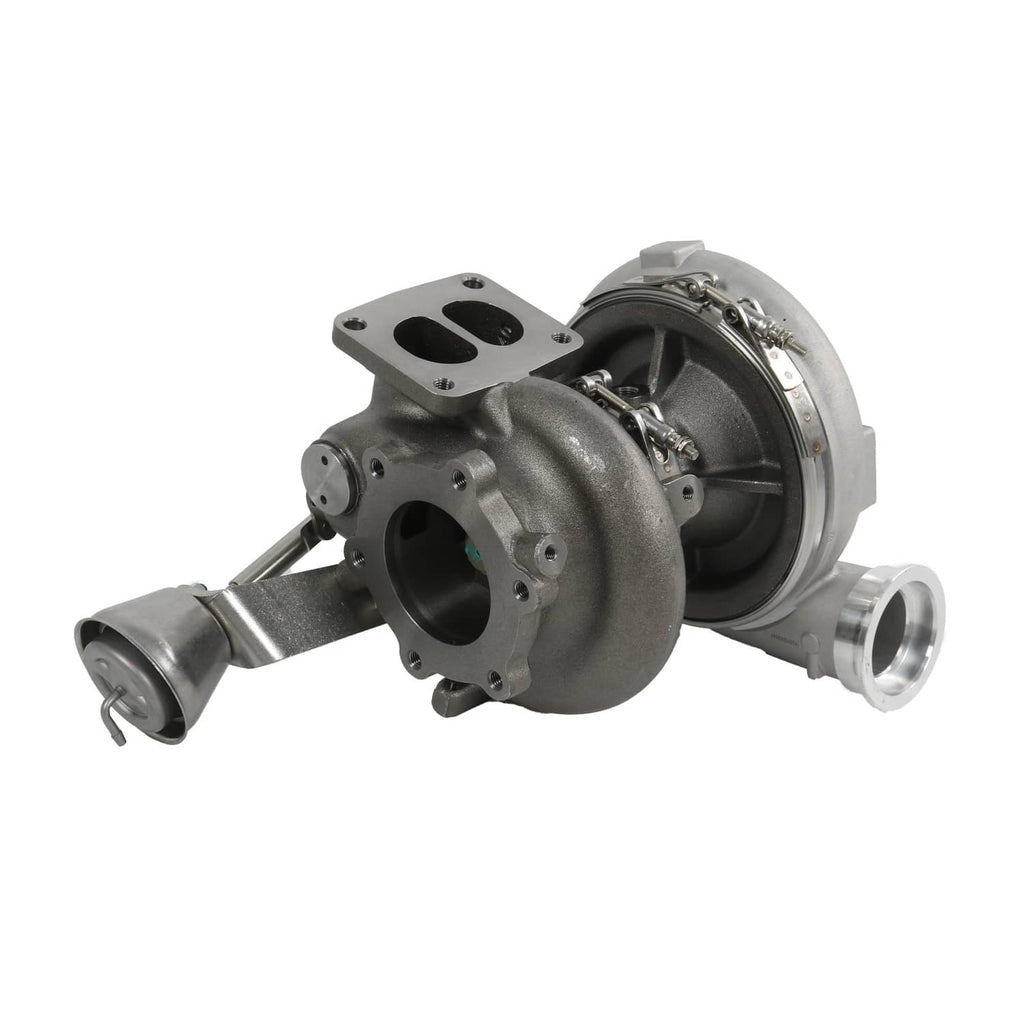 Turbocharger with compressor wheel housing and side outlet inlet