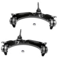 Front upper control arms with ball joints, black, left and right pair