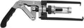 Engine valve spring compressor tool with long reach screw and lever handles