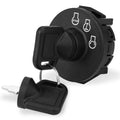 3-position ignition switch with two keys and black STOP/IN/REVERSE dial