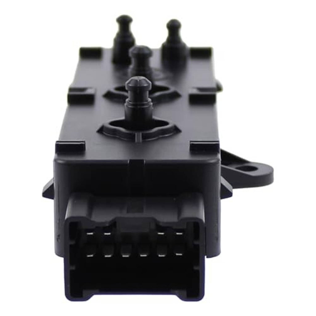 Power seat control switch module back connector with mounting bracket