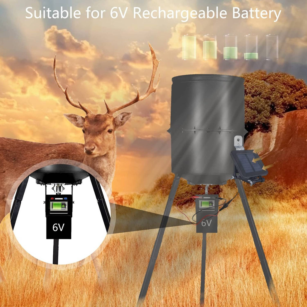 Solar panel charger kit with battery adapter and stake-style mounting legs