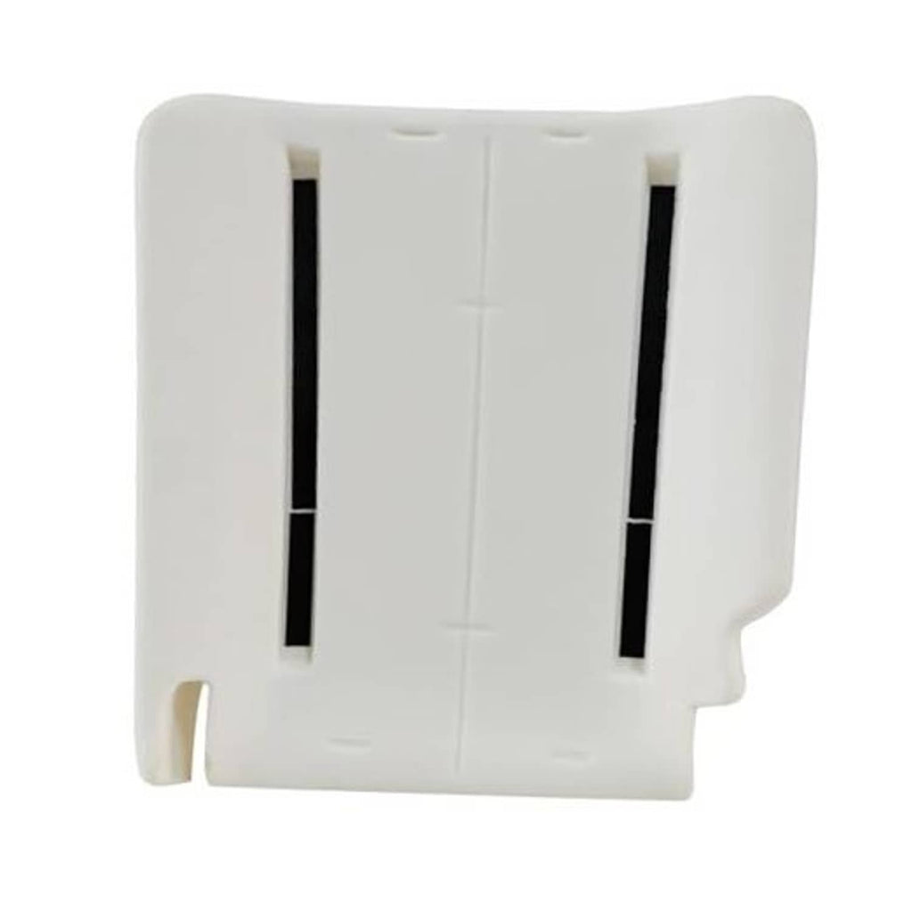 Replacement driver seat foam pad with two vertical ventilation slots, white/cream.
