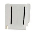Replacement driver seat foam pad with two vertical ventilation slots, white/cream.