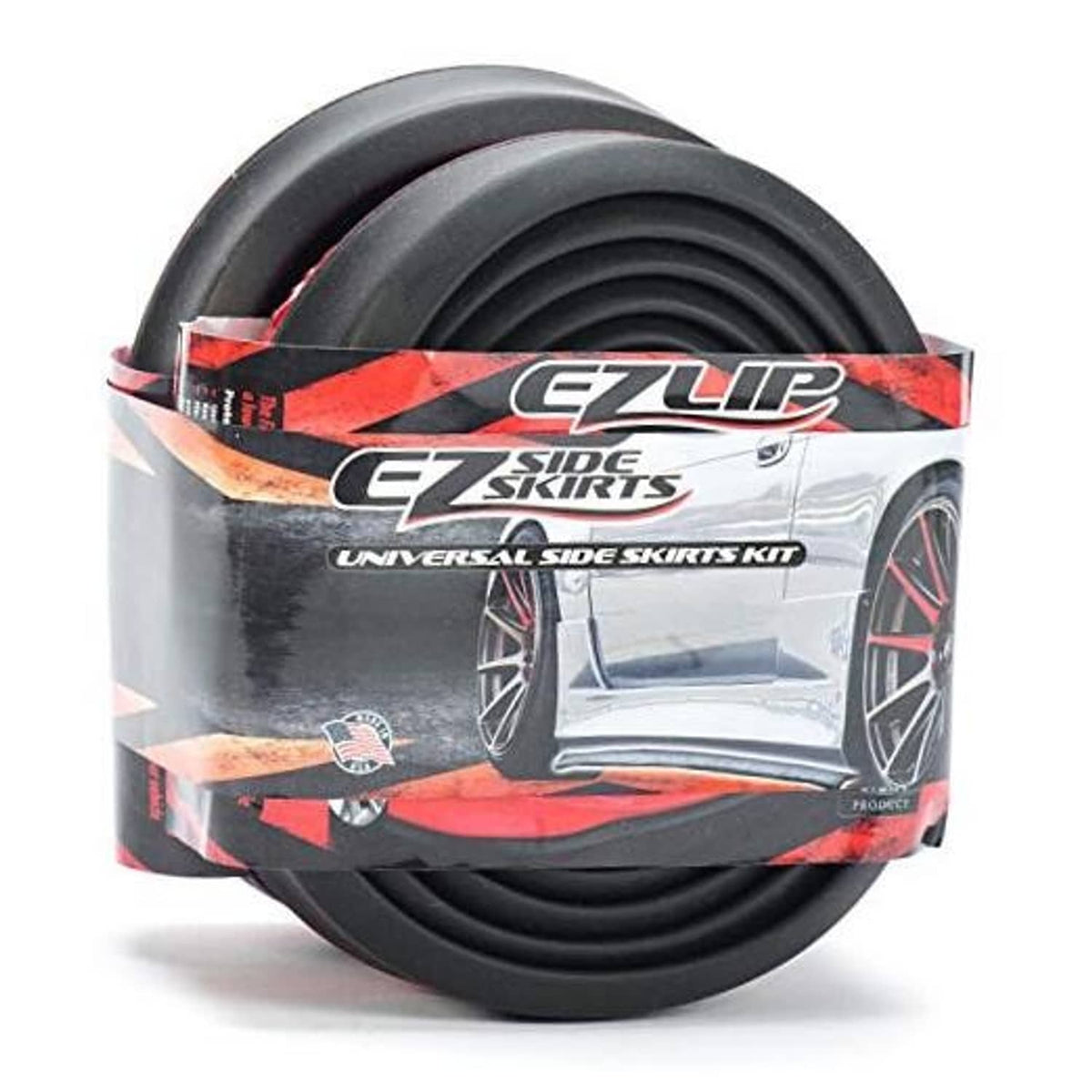 Universal side skirts kit package with EZ Lip EZ Side Skirts branding and protector
