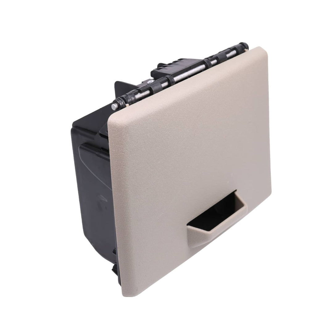 Stone gray dashboard cup holder door panel attached to black housing