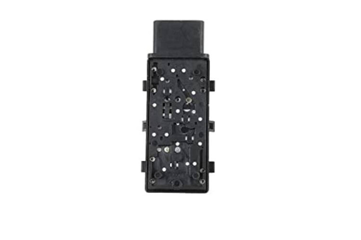 Power seat switch module rear view with internal circuitry and metal contact pads