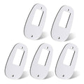White oval cab marker light gasket with two mounting holes and rectangular cutout