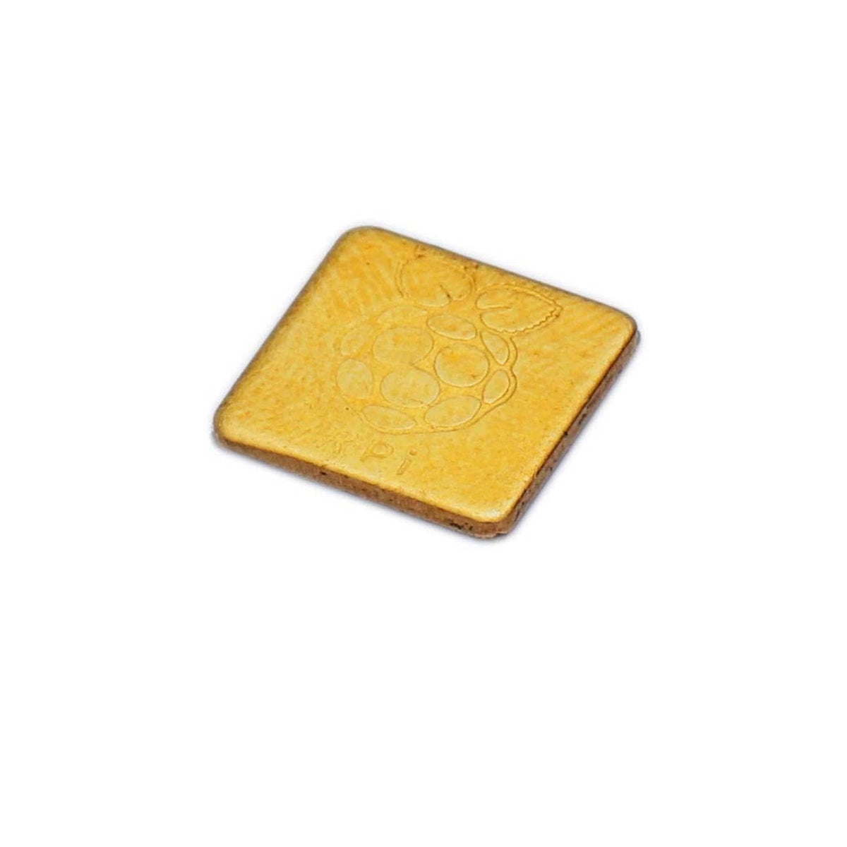 Yellow thermal conductive adhesive pad, square with embossed pattern