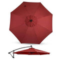 Scarlet patio umbrella replacement canopy with 8 ribs and center vent cap.