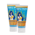 Triple Paste diaper rash cream tubes, white 2-pack, 3 oz each