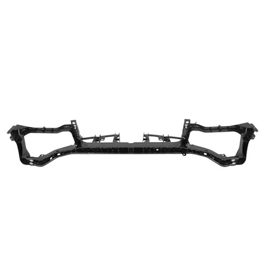 Upper radiator core support assembly, black metal crossbeam with brackets