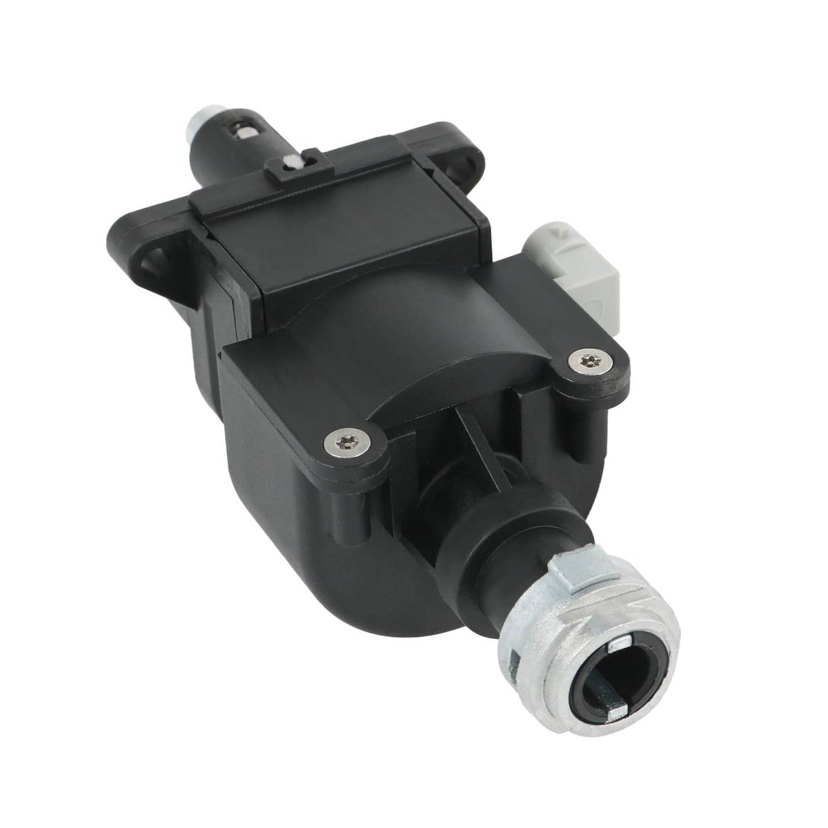 Ignition switch housing assembly, black mounting frame with silver keyway insert