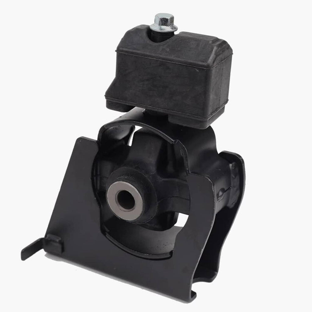 Black rubber engine mount with square top and circular bushing insert