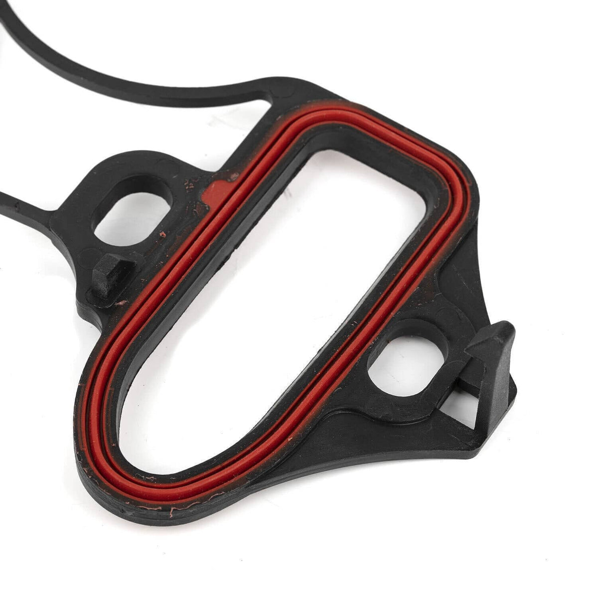 Fel-Pro intake manifold gasket set gasket with black body and red seal border, port cutouts