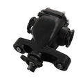 Rear differential carrier assembly with black housing and mounting brackets