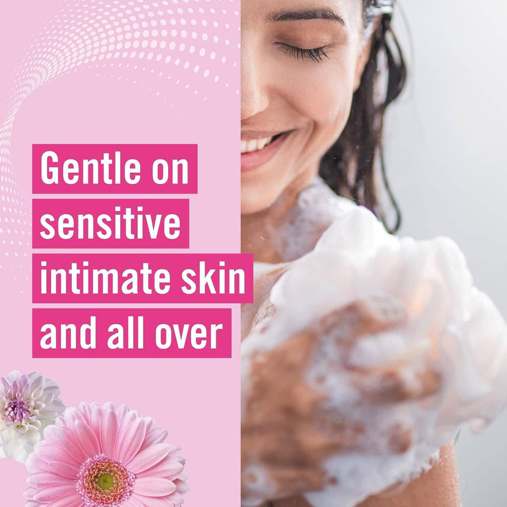 Foaming gentle cleanser for sensitive intimate skin, pink promotional design