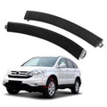 Black front bumper wheel fender molding trim filler kit, curved pair with clips