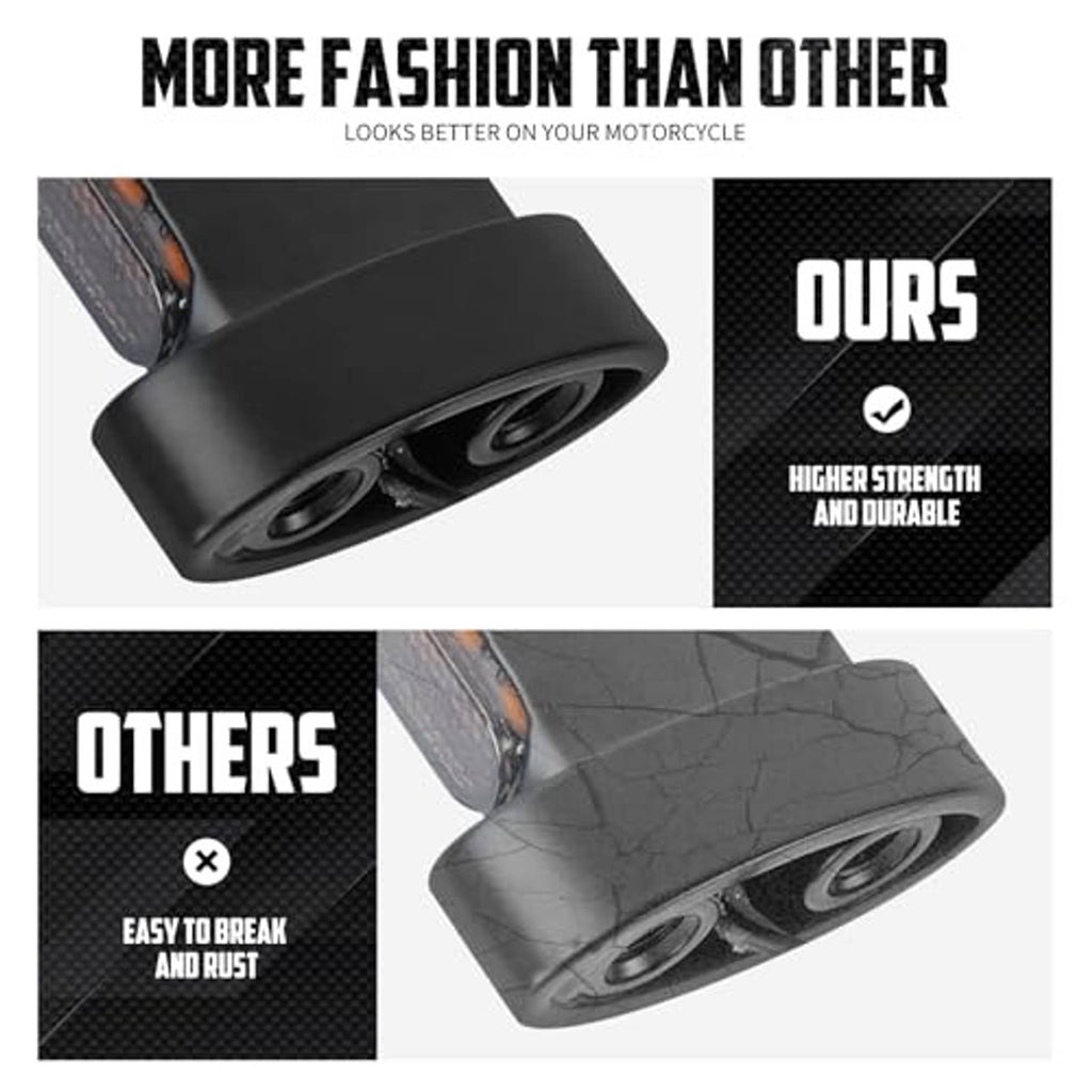Black motorcycle LED mini blinker with smoke lens and compact cylindrical body