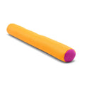 Orange pool noodle float with purple end cap.
