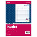 Two-part carbonless invoice set, 8.5 x 11.46 in, red package with “Invoice” label
