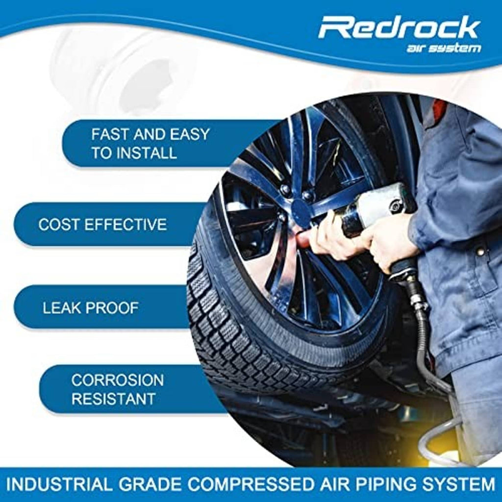 Technician attaching compressed air hose to inflate a tire with a nozzle