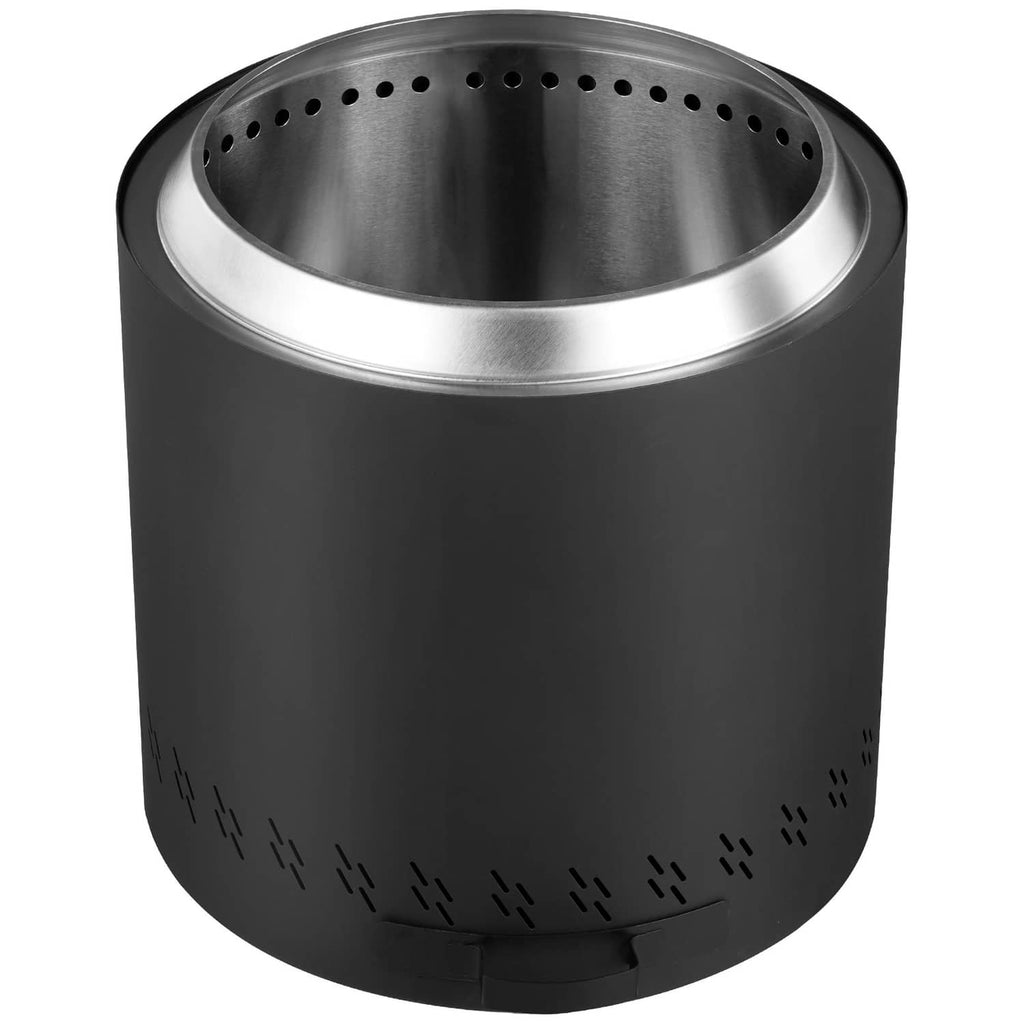 Stainless steel wood-burning fire pit stove with vent holes