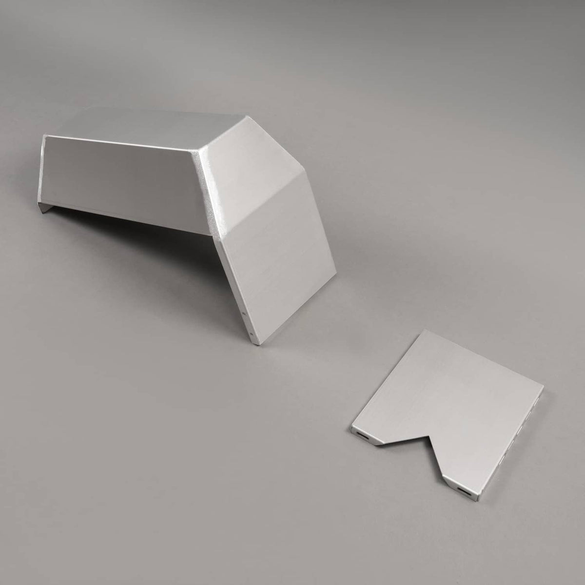 Aluminum steering console mount bracket with loose hardware plate shown separately.