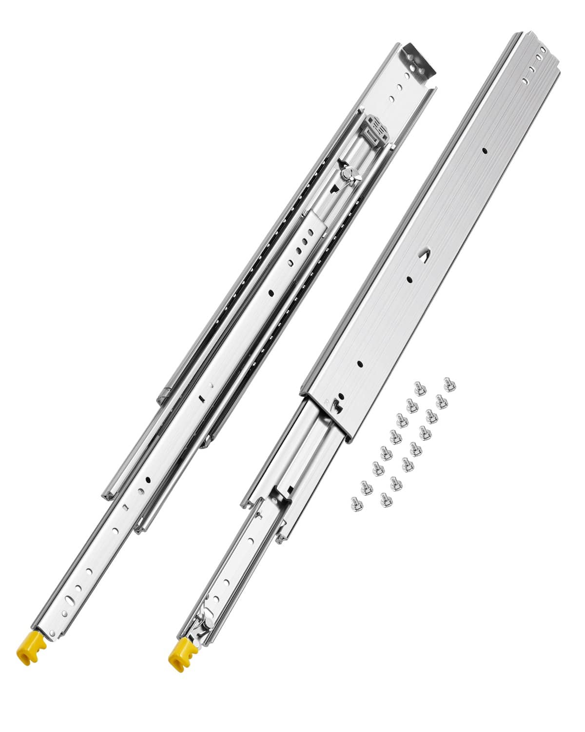 30-inch soft-close drawer slides, ball bearing full extension, pair with mounting screws