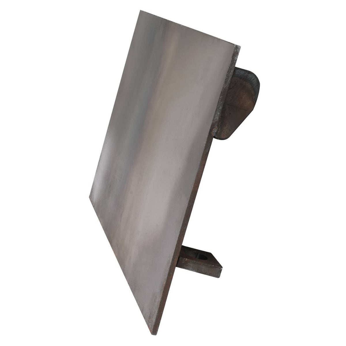 Steel mounting bracket plate with side latch blocks for attachment