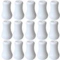 White plastic blind cord tassel knobs, 20-pack, multiple pieces shown