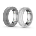 2-pack ring covers: one gray and one clear, with open sensor window