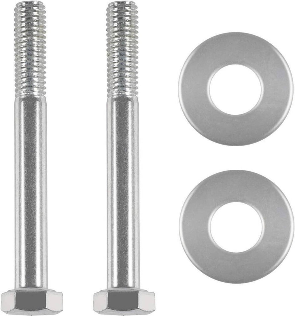 Two threaded bolts and two gray washers included in the holding tool set