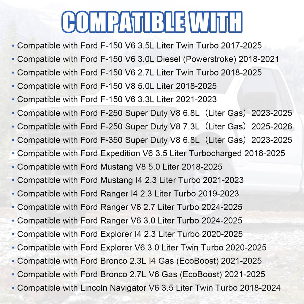 Transmission pan compatibility information card graphic