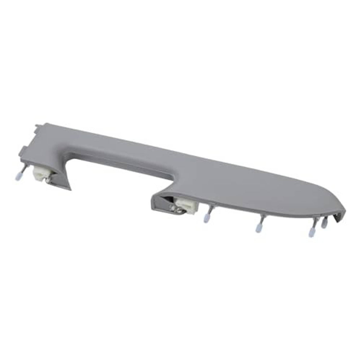 Gray driver-side armrest handle with front and rear mounting holes
