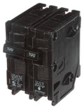 Siemens Type QP 100A double-pole circuit breaker, black face with side terminals