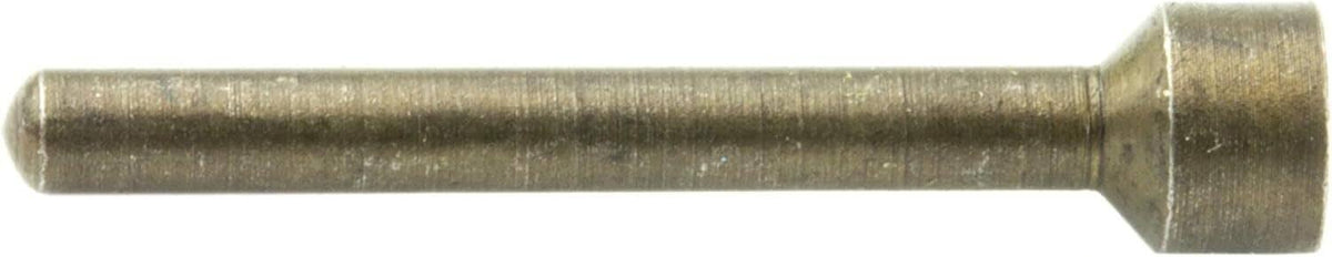 Reloading tool pin with flat head, metal, cylindrical shaft