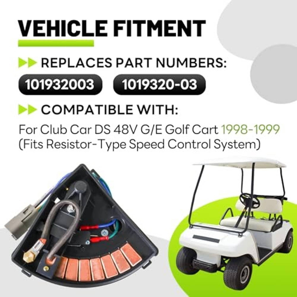 Golf cart wiper switch assembly kit with wiring shown alongside a golf cart silhouette