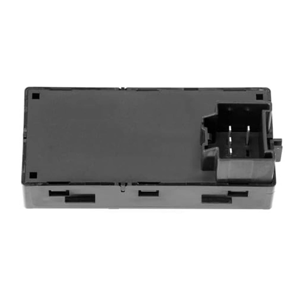 Black power window switch panel shown from the back with connector ports