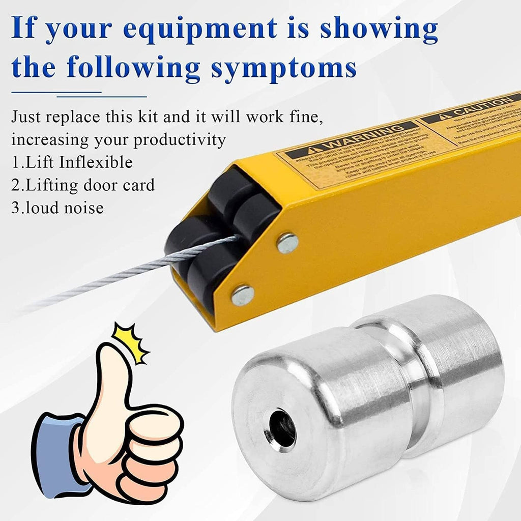 Aluminum roller pin with mounting hardware, silver cylindrical shape