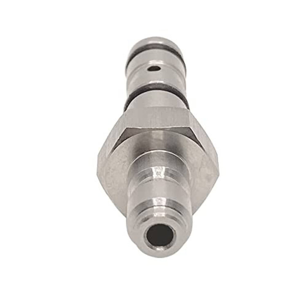 Quick-filling probe tip with threaded coupling and central outlet port