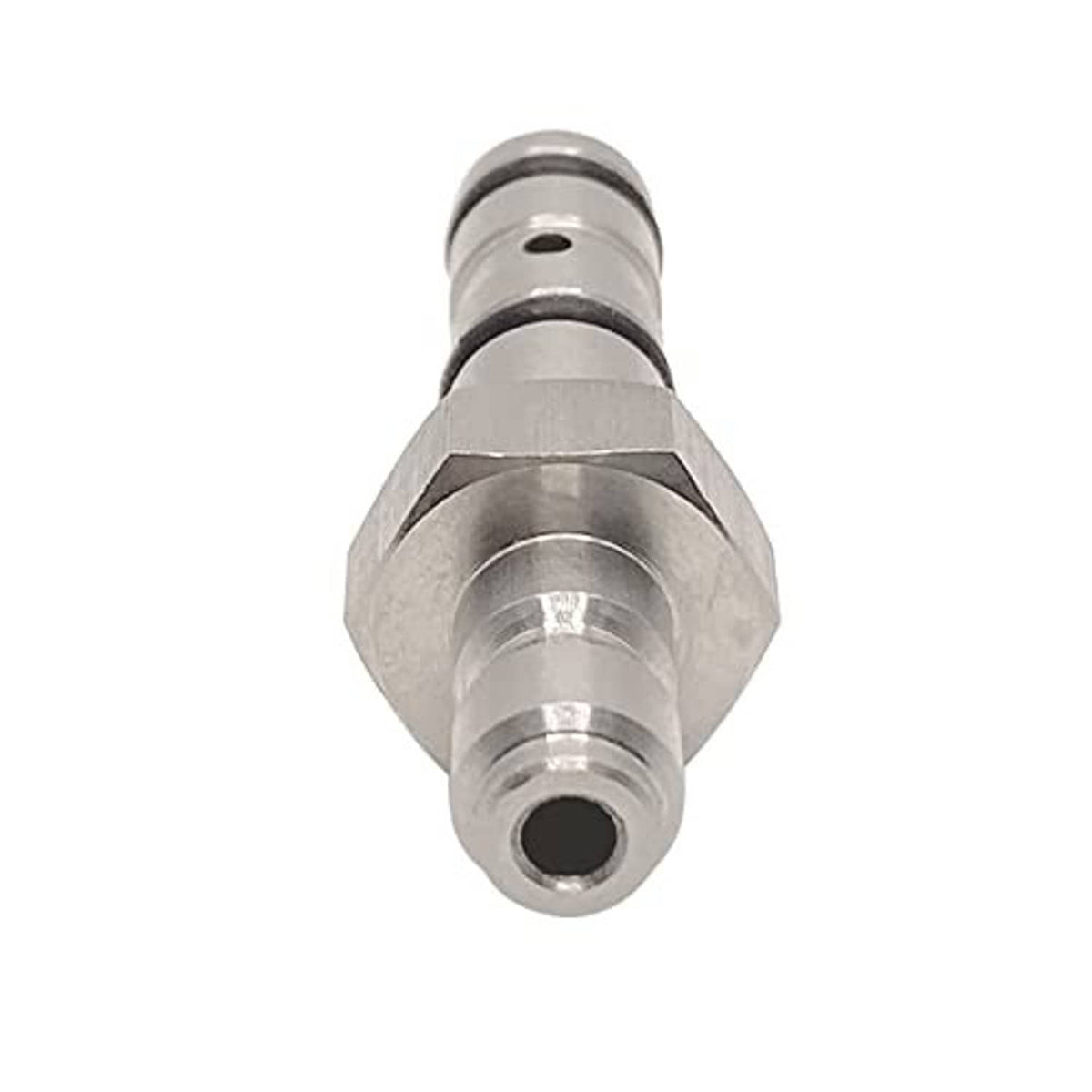 Quick-filling probe tip with threaded coupling and central outlet port